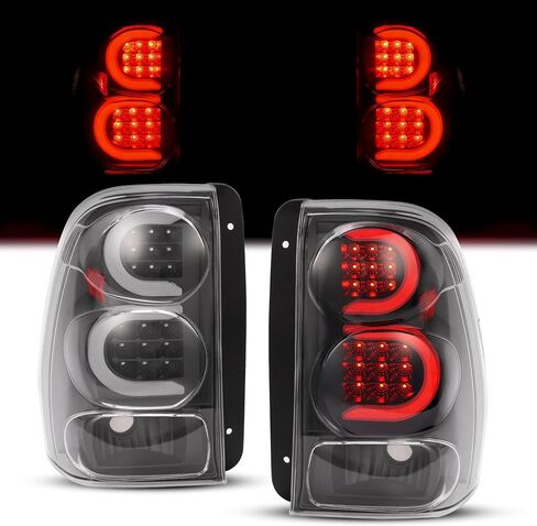 زوج Hecasa LED LED مصابيح الذيل متوافقة مع 2002-2009 Chevy Chevrolet Trailblazer قاعدة/LS/LT/LTZ/SS/EXT in Kuwait