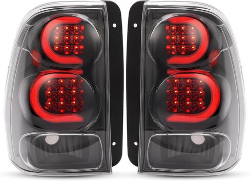 زوج Hecasa LED LED مصابيح الذيل متوافقة مع 2002-2009 Chevy Chevrolet Trailblazer قاعدة/LS/LT/LTZ/SS/EXT in Kuwait