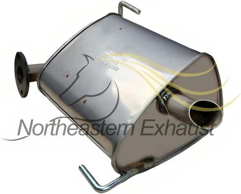Northeastern Exhaust | Stainless Steel Pair of Exhaust Mufflers Compatible for Subaru Outback 2005-2009 2.5L | Free Gaskets Included | Automotive Replacement Part | Turbocharged in Saudi Arabia