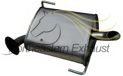 Northeastern Exhaust | Stainless Steel Pair of Exhaust Mufflers Compatible for Subaru Outback 2005-2009 2.5L | Free Gaskets Included | Automotive Replacement Part | Turbocharged in Saudi Arabia