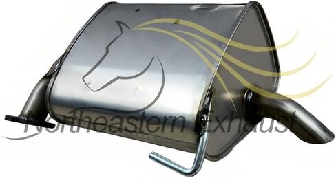 Northeastern Exhaust | Stainless Steel Pair of Exhaust Mufflers Compatible for Subaru Outback 2005-2009 2.5L | Free Gaskets Included | Automotive Replacement Part | Turbocharged in Saudi Arabia