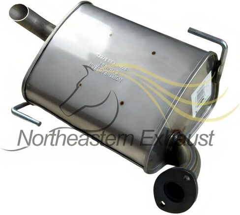 Northeastern Exhaust | Stainless Steel Pair of Exhaust Mufflers Compatible for Subaru Outback 2005-2009 2.5L | Free Gaskets Included | Automotive Replacement Part | Turbocharged in Saudi Arabia