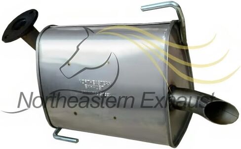 Northeastern Exhaust | Stainless Steel Pair of Exhaust Mufflers Compatible for Subaru Outback 2005-2009 2.5L | Free Gaskets Included | Automotive Replacement Part | Turbocharged in Saudi Arabia