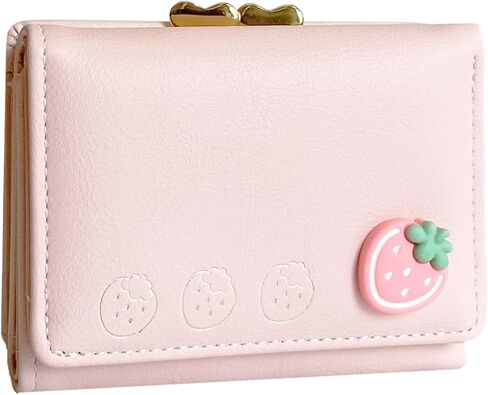 محفظة محفظة لطيفة محافظ صغيرة للنساء محفظة جمالية جيب العملة الجمالية للسيدات (الوردي) in Kuwait