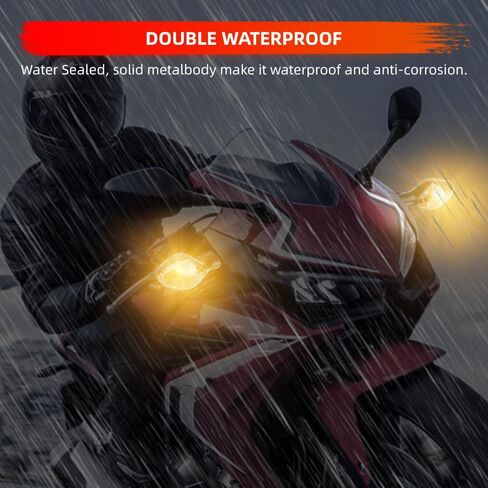 Motorcycle LED Turn Signal Light Front Rear Mount Smoke Lens Light Compatible with Honda CBR400R, CB 400F, CB 400X, CBR 500R, CB 500F, CB 500X, CBR 650F, CB 650F in Saudi Arabia
