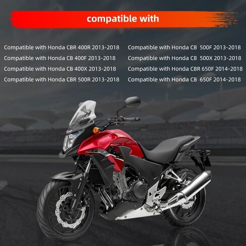 Motorcycle LED Turn Signal Light Front Rear Mount Smoke Lens Light Compatible with Honda CBR400R, CB 400F, CB 400X, CBR 500R, CB 500F, CB 500X, CBR 650F, CB 650F in Saudi Arabia