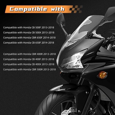 Motorcycle LED Turn Signal Light Front Rear Mount Smoke Lens Light Compatible with Honda CBR400R, CB 400F, CB 400X, CBR 500R, CB 500F, CB 500X, CBR 650F, CB 650F in Saudi Arabia