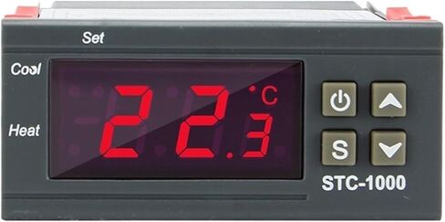 STC-1000 12V 24V 220V وحدة تحكم درجة الحرارة الرقمية لمرحل الحاضنة LED 10A تبريد التدفئة الحرارية الحرارية (24V) in Saudi Arabia