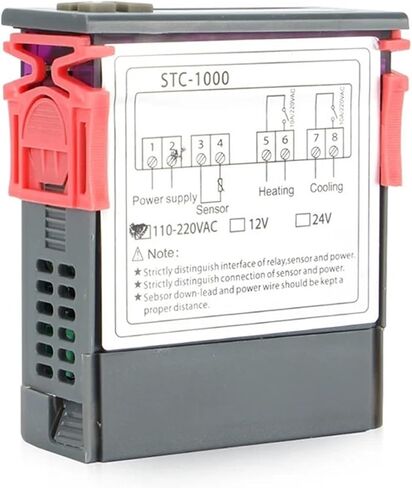 STC-1000 12V 24V 220V وحدة تحكم درجة الحرارة الرقمية لمرحل الحاضنة LED 10A تبريد التدفئة الحرارية الحرارية (24V) in Saudi Arabia