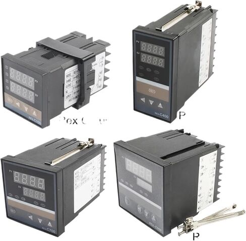 REX-C100/C400/C700/C900 وحدة تحكم درجة حرارة PID الرقمية ترموستات SSR الناتج MAX40A ترحيل K THERMOCOUPLE PROBE 110V ~ 240V (C700V-AN) in Saudi Arabia