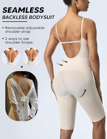 Backless Bodysuit for Women Tummy Control Low Back Shapewear Open Back Body Shaper Seamless Sexy Tank Tops in Kuwait