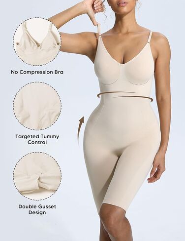 Backless Bodysuit for Women Tummy Control Low Back Shapewear Open Back Body Shaper Seamless Sexy Tank Tops in Kuwait