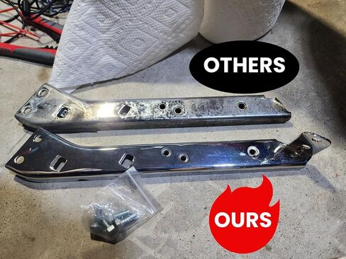 Black Saddlebag Rail Support Bracket Left & Right Side for 1985-2008 Harley Touring FLT FLHT FLHR FLTR FLHX in Saudi Arabia