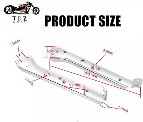 Black Saddlebag Rail Support Bracket Left & Right Side for 1985-2008 Harley Touring FLT FLHT FLHR FLTR FLHX in Saudi Arabia