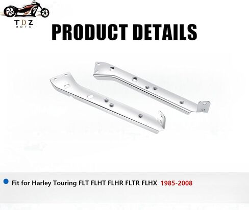 Black Saddlebag Rail Support Bracket Left & Right Side for 1985-2008 Harley Touring FLT FLHT FLHR FLTR FLHX in Saudi Arabia