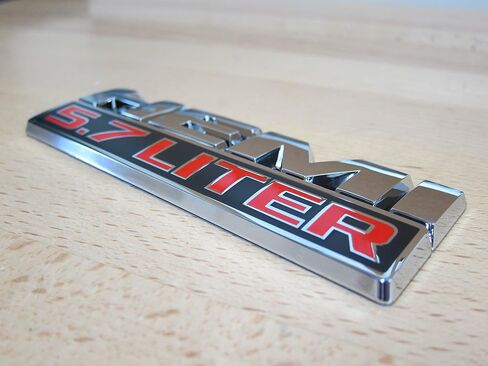 DODGE RAM CHRYSLER JEEP HEMI 5.7 LITER EMBLEM NAMEPLATE BADGE LOGO MOPAR OEM in Saudi Arabia
