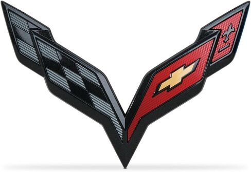Corvette C7 Front Pumper Emblem OEM GM Carbon Flash 84658777 in Saudi Arabia