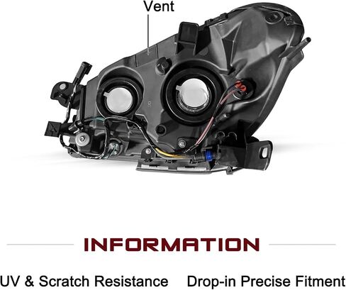 JSBOYAT Headlight Assembly Replacement for 2008-2012 Chevy Malibu Right Passenger Side in Saudi Arabia