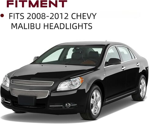 JSBOYAT Headlight Assembly Replacement for 2008-2012 Chevy Malibu Right Passenger Side in Saudi Arabia