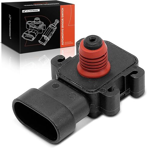 A-Premium Manifold Pressure (MAP) Sensor [3 Pins] Compatible with Chevrolet Impala 2004-2005, Cobalt 2005-2007 & Buick Regal 2004 & Cadillac STS 2006, XLR 2006 & Pontiac Grand Prix & Saturn Ion in Saudi Arabia
