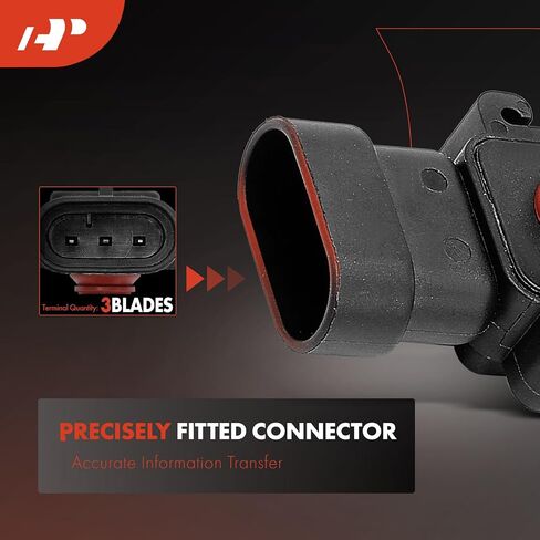 A-Premium Manifold Pressure (MAP) Sensor [3 Pins] Compatible with Chevrolet Impala 2004-2005, Cobalt 2005-2007 & Buick Regal 2004 & Cadillac STS 2006, XLR 2006 & Pontiac Grand Prix & Saturn Ion in Saudi Arabia