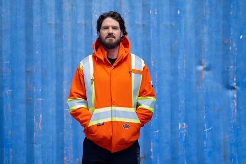 Pioneer Hi Vis Flame Resistant Safety Hoodie for Men and Women - Zip Up Black Cotton Hoodie - Pockets - Detachable Snap Hood in Kuwait