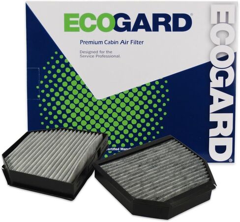 ECOGARD XC35774C Premium Cabin Air Filter with Activated Carbon Fits 2007-2012 Mercedes-Benz SL550, 2004-2006 SL500, 2003-2008 SL55 AMG, 2009-2012 SL63 AMG, 2004-2012 SL600 in Saudi Arabia