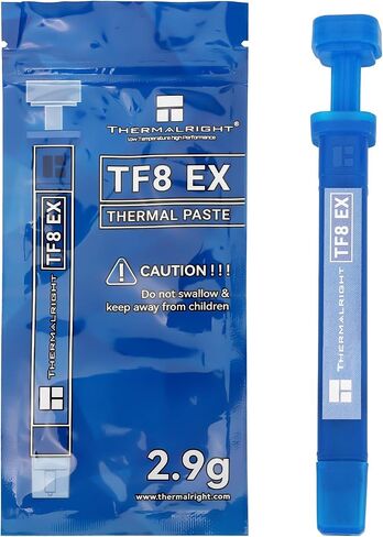 Thermalright TF8 EX 1.5g High Performance Thermal Paste 14W/m.k, Newly Upgraded High-Performance Heat Dissipation Paste for Processor/CPU/GPU/All CPU Coolers, 1.5 Grams with a Spatula Tool(TF8 1.5g) in Saudi Arabia