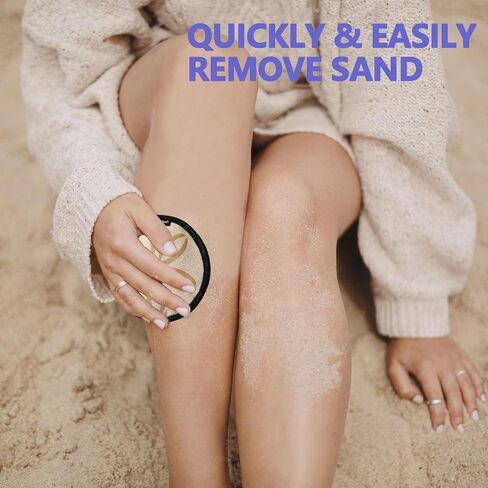 Sand Remover for Beach,Portable Sand Remover,Rich in Natural Micro Corn Endosperm Essence Powder,Without of Talc and Fragrance,Soft and Skin-Friendly Suitable for The Whole Family in Saudi Arabia