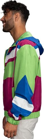 Retro Windbreaker Jacket Lightweight 80s & 90s Colorful Designs in Saudi Arabia