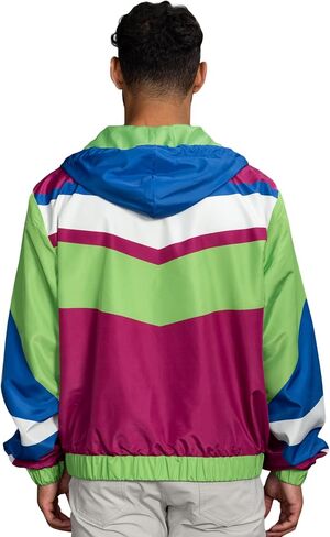 Retro Windbreaker Jacket Lightweight 80s & 90s Colorful Designs in Saudi Arabia