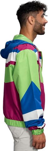 Retro Windbreaker Jacket Lightweight 80s & 90s Colorful Designs in Saudi Arabia