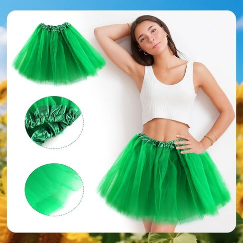 Beelittle Funny Sunflower Costume Headband Glasses Leaf Glove Tutu Performance Props for Women Halloween Festival in Kuwait