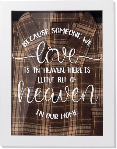 Sympathy Gifts for Loss of Loved One - Memorial Clothing Display Frame, Memory Shadow Box for Keepsakes Decorations, Grief Condolences Bereavement Gift Idea for Women Mom Dad Husband, Brown in Saudi Arabia
