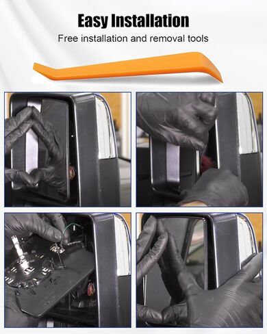 المرآة الجانبية اليسرى مع ملاءمة مدفوعة بالطاقة لفورد F250 F350 F450 1999-2007 رحلة 2000-2005 E150 2002-2004 E350 2002-2019 E450 2002-2017 ، استبدل 4C3Z17K707-AC ، DRIVER Side Mirl Glass in Saudi Arabia