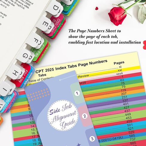 علامات تبويب الفهرس لإصدار AAPC ICD-10-CM 2024، مجموعة علامات تبويب الكتب الكاملة (الكتاب غير متضمن)، علامات تبويب مرمزة بالألوان لكل فصل مع نطاقات الأكواد، مغلفة ومقاومة للماء وقابلة لإعادة تعيين موضعها in Saudi Arabia