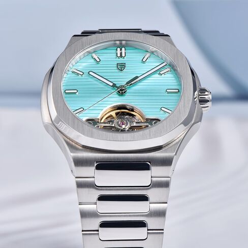 Rollstimi Pagani Design Watch's Watch ، PD-TYS025 ، الرجال التلقائيين للرجال ، التوربيون العظمي ، الحركة الميكانيكية التجارية ، عدسة الياقوت الرياضي ، سوار الفولاذ المقاوم للصدأ ، 42 ملم. in Kuwait