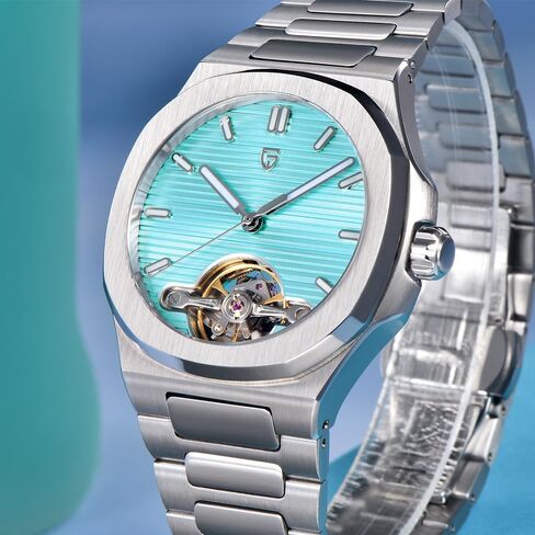 Rollstimi Pagani Design Watch's Watch ، PD-TYS025 ، الرجال التلقائيين للرجال ، التوربيون العظمي ، الحركة الميكانيكية التجارية ، عدسة الياقوت الرياضي ، سوار الفولاذ المقاوم للصدأ ، 42 ملم. in Kuwait
