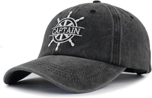 2 Pcs Captain and First Mate Hat for Men Women, Adjustable Embroidered Cotton Matching Boating Baseball Cap in Saudi Arabia