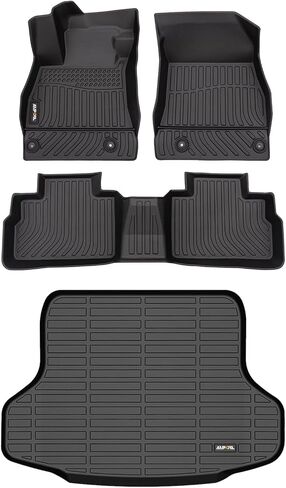 AIPOIL® Floor Mats & Cargo Liner & Seatback Cargo Set for 2025 2024-2021 Chevrolet Chevy Tahoe & GMC Yukon (8 Seater) (Not fit XL) All Weather Protection TPE Car Full Set Car Mats Accessories -Black in Kuwait