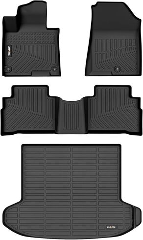AIPOIL® Floor Mats & Cargo Liner & Seatback Cargo Set for 2025 2024-2021 Chevrolet Chevy Tahoe & GMC Yukon (8 Seater) (Not fit XL) All Weather Protection TPE Car Full Set Car Mats Accessories -Black in Kuwait