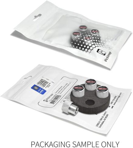 for GMC Red Logo in Black on Shining Silver Aluminum Tire Valve Stem Caps in Saudi Arabia