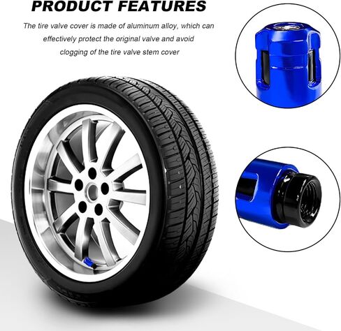 4pcs صمام إطارات Car Rate Caps ، شكل فريد من نوعه مخصصة لتسرب صمام العجلة غلاف الغبار الجذعية ، وغطاء الإطارات الألومنيوم المقاومة للتآكل لغطاء دراجة نارية شاحنة السيارة (برتقالي) in Saudi Arabia