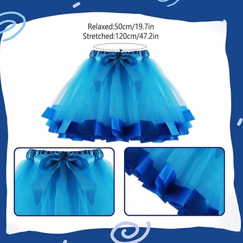 8 PCS الأزرق الكلب زي ، كرتون أفخم الكلب آذان رئيس Bowtie الذيل tutu قفازات عالية الجوارب لمدة 101 أيام من الحفلة المدرسية (الأزرق) in Kuwait