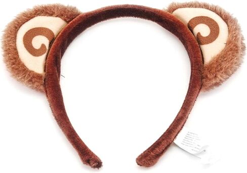 Monkey Kit - Plush Headband with Attached Ears and Tail, One Size Fits Most in Saudi Arabia