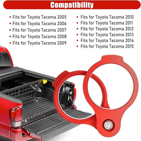 Tailgate Lock Fits for Toyota Tacoma 2005-2015, Upgraded Tailgate Anti-Theft Lock Fits for Tacoma Accessories, Aluminium Alloy Tailgate Security Lock for Trucks in Kuwait