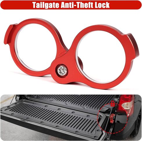 Tailgate Lock Fits for Toyota Tacoma 2005-2015, Upgraded Tailgate Anti-Theft Lock Fits for Tacoma Accessories, Aluminium Alloy Tailgate Security Lock for Trucks in Kuwait