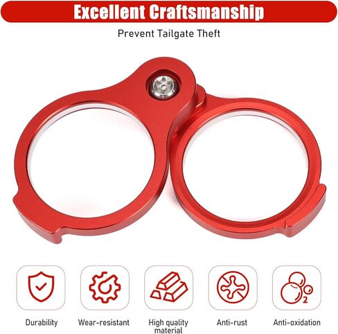 Tailgate Lock Fits for Toyota Tacoma 2005-2015, Upgraded Tailgate Anti-Theft Lock Fits for Tacoma Accessories, Aluminium Alloy Tailgate Security Lock for Trucks in Kuwait