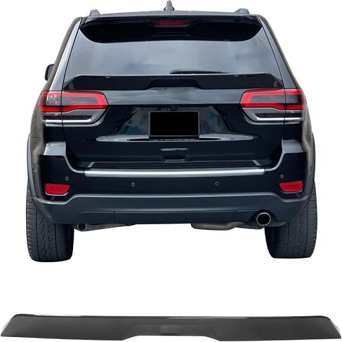 Ikon Motorsports ، Trunk Spoiler متوافق مع 2014-2021 Jeep Grand Cherokee و 2022 Grand Cherokee WK ، Duckbill Gloss Black ABS Plastic Trunk Lid Lip Wing Wing in Saudi Arabia