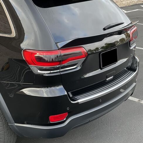Ikon Motorsports ، Trunk Spoiler متوافق مع 2014-2021 Jeep Grand Cherokee و 2022 Grand Cherokee WK ، Duckbill Gloss Black ABS Plastic Trunk Lid Lip Wing Wing in Saudi Arabia